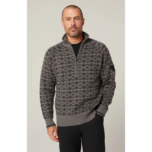 Alp N Rock Leo Fairisle 1/2 Zip Sweater Mens